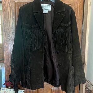 Fringe western coat size small